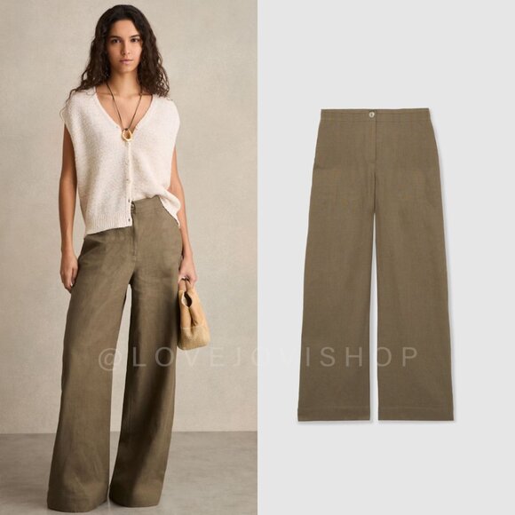 Nic+Zoe Linen Blend Wide-Leg Pants | Natural Ease for Travel, Errands & Retreat - Picture 1 of 10